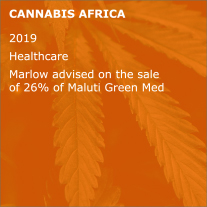 Marlow advised on the sale of 26% of Maluti Green Med